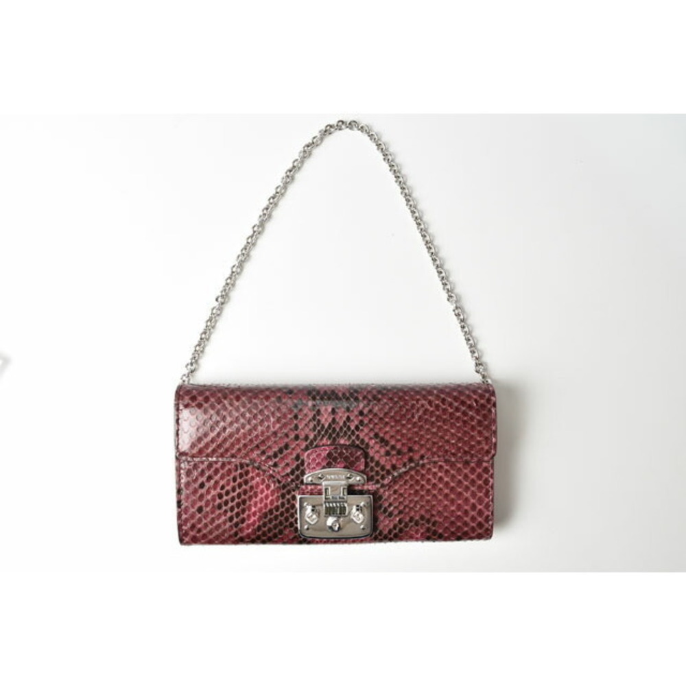 Gucci Chain Wallet Python Pink Multi - image 2